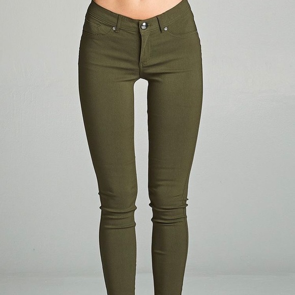 GAP Olive Green Skinny Jeans - Picture 2 of 8